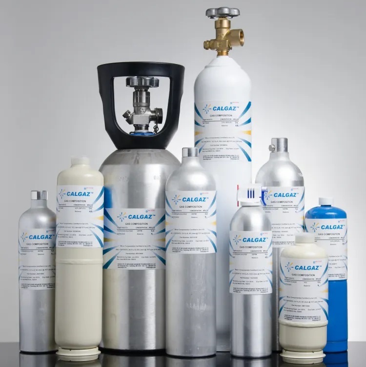 Khí hiệu chuẩn SO2:500ppm NO:400ppm, CO:1000ppm. balance N2