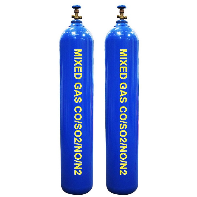 Khí hỗn hợp CO 12% SO2 0.1% NO 0.1% balance N2 