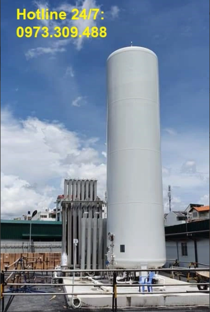 Bồn 25m3(1.6Mpa) chứa Nito lỏng, Kiểu đứng