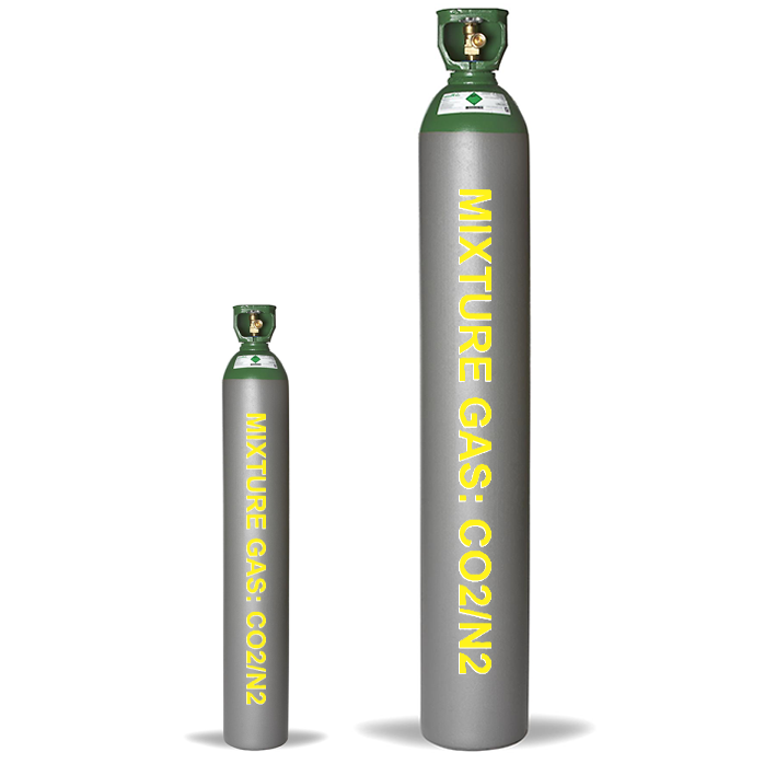 Khí hỗn hợp CO2:(1~50%), balance N2