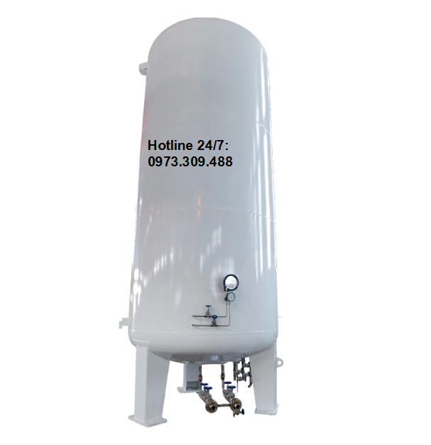 Bồn 5m3(1.6Mpa) chứa Nito lỏng, Kiểu đứng