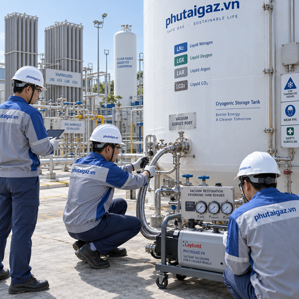Phục hồi chân không bồn cryogenic