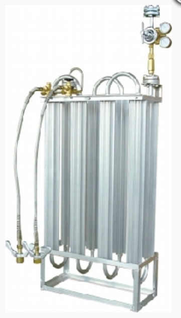 Dàn hóa hơi tự nhiên dùng Oxy/Nito/Ar/CO2 lỏng chịu lạnh, 30m3/h, WP3.0Mpa