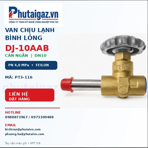 Van chịu lạnh bình lỏng DJ-10AAB DN10