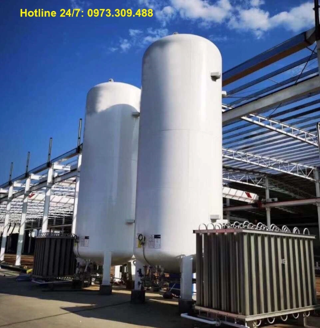 Bồn 30m3(1.6Mpa) chứa Nito lỏng, kiểu đứng