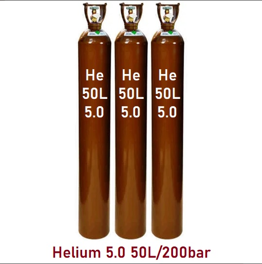 Khí Helium 5.0 purity ≥ 99.999% chai 50L